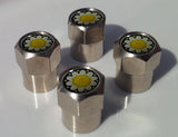 DAISIES DAISY FLOWER ALUMINIUM TYRE VALVE CAPS ALLOY FOR CAR TIRE WHEEL Daisies