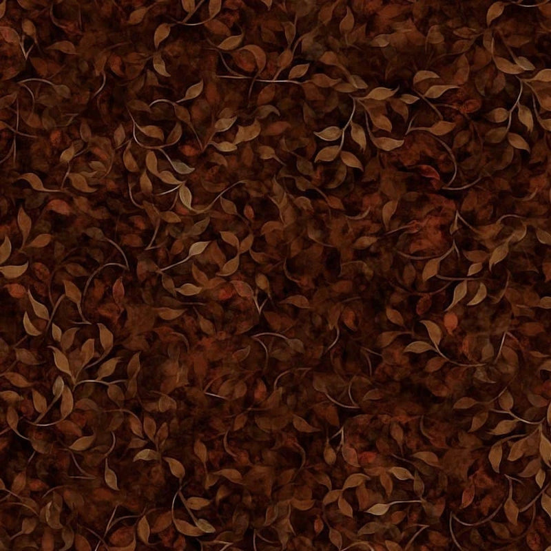 Vine Dance Fabric 45" Wide 100% Premium Cotton Digital Print Color #16 Flowering Plants