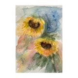 original watercolor Art Sunflowers painting Yellow flowers art Floral painting Sunflower