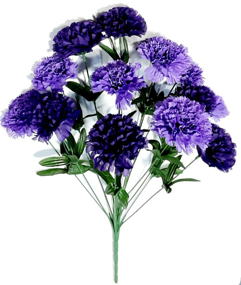 Lavender & Purple Carnation 20" Bush Memorial Flower In/Outdoor #2195 Carnation