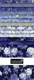 Timeless Treasures Moonlight 10" Squares Cotton Fabric Bundle Flowering Plants