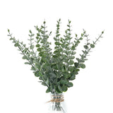 Fake Plants, 20Pcs Eucalyptus Stems Artificial Flowers, Fake Eucalyptus Leave... Green Plant