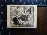 DISTRESSED SUNFLOWER Flower Rubber Stamp by ANITAS Sunflower