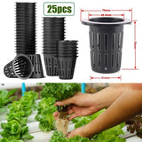 Garden Planting 25PCS Pot Net Cups Designed for Cloning and Aeroponic Use Garden Plants