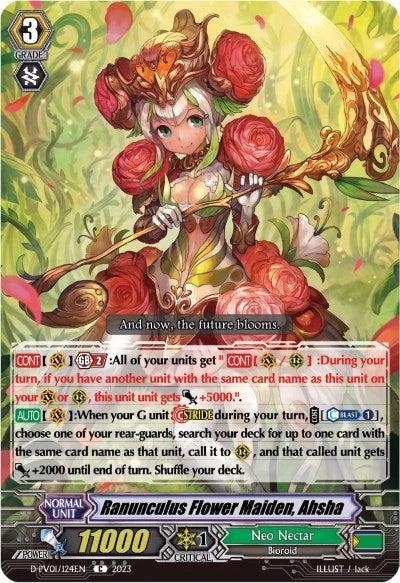 Ranunculus Flower Maiden, Ahsha (D-PV01/124EN) [D-PV01: History Collection] Ranunculus