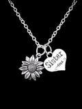 Daisy Sunflower Necklace Flower Sister Nature Sisters Mother's Day Gift Jewelry Sunflower