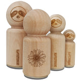 Fancy Blooming Sunflower Flower Rubber Stamp for Stamping Crafting Planners Sunflower