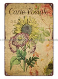 inexpensive home decor retro flower sunflower metal tin sign Sunflower