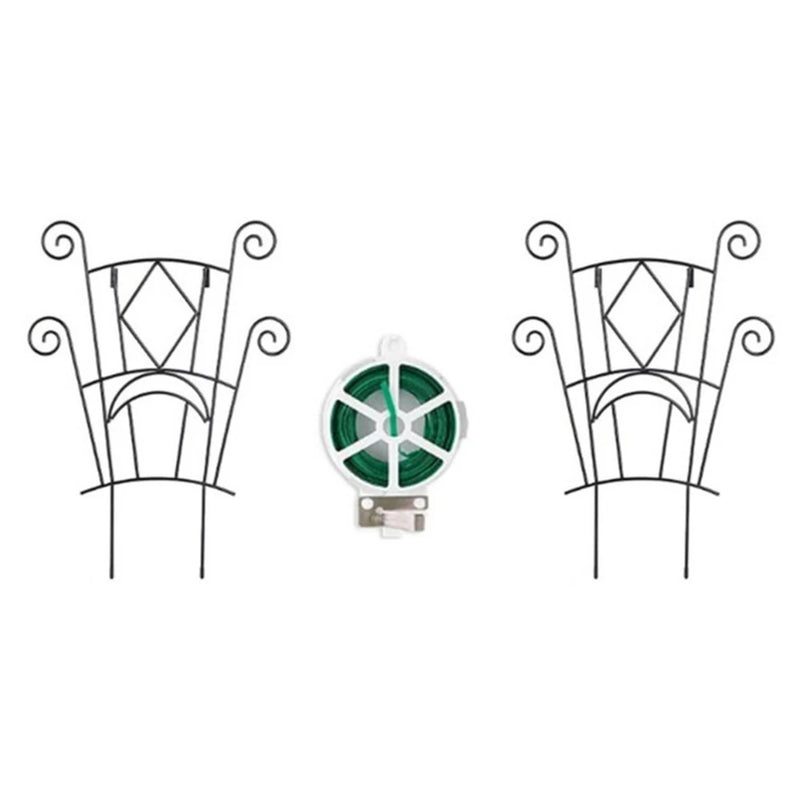 Metal Climbing Plant Stand Set Stackable Iron Design Indoor Outdoor Garden Garden Plants