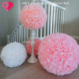Flower Kissing Ball Silk Carnation Faux Hydrangea Pomander Wedding 14" 10" Giant Carnation