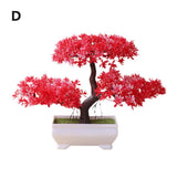Bonsai Simulation Artificial Plants Flowers In Pots Home Office Fake Tree Decor Green Plant