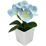 14cm Hydrangea Artificial Flower in Square Pot for Modern For Home Decor Hydrangea