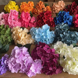 1x 5 Heads Artificial Hydrangea Flower Bouquet Decor for Wedding Ceremony Modern Hydrangea
