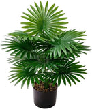 Artificial Palm Leaf Plant Green Decor Simulated Bonsai Potted Plant Decoration Green Plant