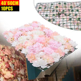Artificial Flower 10 Pieces Wall Rose Hydrangea Wall-Panel Banquet Wedding Party Hydrangea