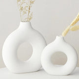 ZIFTY Ceramic Flower Vase Set of 2 Room Decor Vase for Pampas Grass Minimalism S Pampas Grass