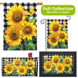 Briarwood Lane Checkered Sunflowers Summer Design Collection Sunflower