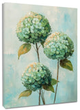 Garden Plant Green Hydrangea Flower AbstractÊWallÊArtÊforÊBathroomÊLivingÊRoom Hydrangea