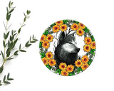 FLOWER GREY WOLF  SUNFLOWER Pendant On 20" Chain 925 Sterling Silver Necklace Sunflower