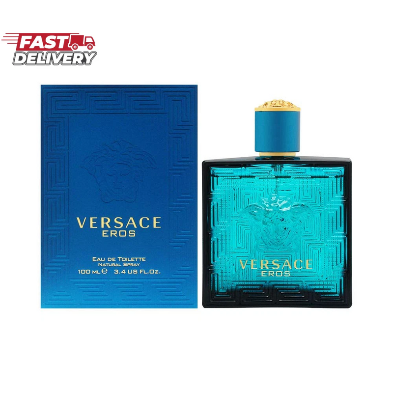 Versace Eros for Men 3.4 Oz Eau De Toilette Spray EDT
