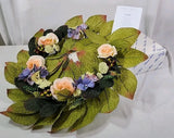 NEW Princess House Rose & Hydrangea For Bowls Cake Pedestals Hurricanes #1210 Hydrangea