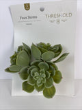 Three (3) Faux Stems Of Echeveria, A Beautiful Succulent, 3.5Ó Tall Green Plant