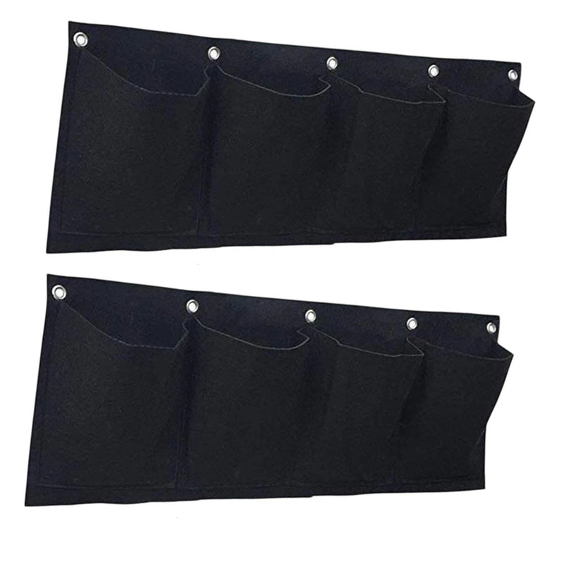 2Pcs Plant Grow Bags Flower Containers Horizontal Hanging Flower Pouch Gardening Garden Plants