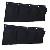 2Pcs Plant Grow Bags Flower Containers Horizontal Hanging Flower Pouch Gardening Garden Plants