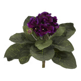 Nearly Natural Artificial 11Ó Gloxina Silk Plant Realistic Home Decor Set of 4 Green Plant