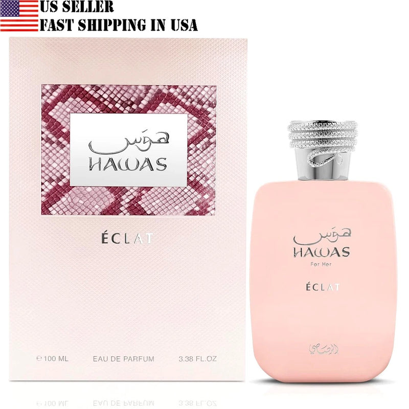 Hawas Eclat by Rasasis 3.38 oz EDP Perfume for Women New In Box EDP