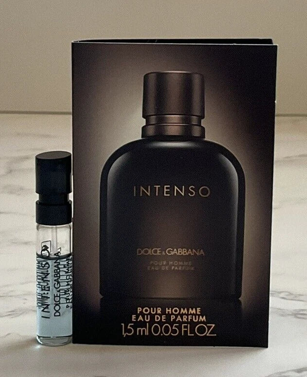 D&G Dolce & Gabbana Intenso Pour Homme EDP 1.5ml/.05oz Cologne Spray Sample EDP