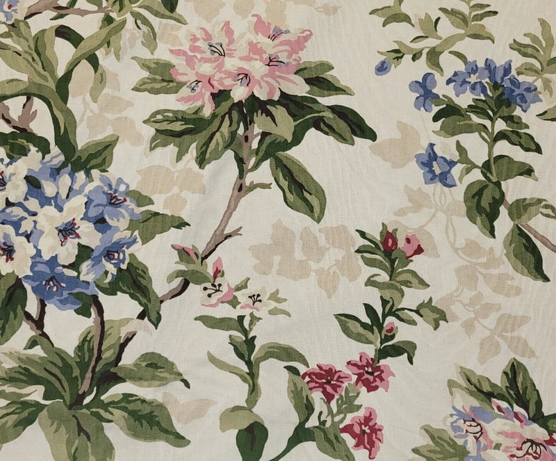 Viburnum in Multi BTY 54" Wide P Kaufmann 100% Cotton Floral Jacquard Fabric Flowering Plants