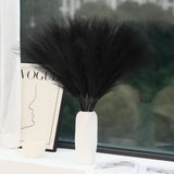 Artificial Pampas Grass, 30pcs 24in, Gothic Home Decor, Black Pampas Grass