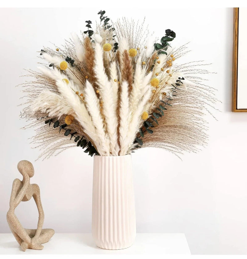 Boho 107 Piece Dried Pampas Grass Bouquet (plants Only, No Vase) Pampas Grass
