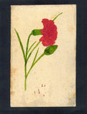 E9472 Flowers Red Carnation Handpainted vintage postcard Carnation