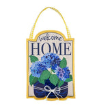 Welcome Home Hydrangeas Door Decor 13.5 x 20 Hydrangea