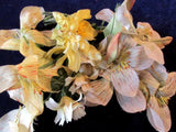 Vtg Millinery Flower Collection Yellow Ivory Lily 2-4" Slightly Shabby  H4870 Lily
