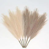 Faux Pampas Grass Decor 6-Pcs 17" Fluffy Artificial Pompous Grass Short Pompa... Pampas Grass