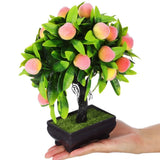 Artificial Flowers Bonsai Miniature Trees for Crafts Fake Peach Green Green Plant
