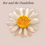 Pretty Daisy White Flower Brooch Pin Daisies