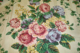 1 of 15 yd P Kaufmann Fabric Hydrangea Ivy Cabbage Rose Floral Upholstery Cotton Hydrangea