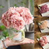 Artificial peony 1pc5 peonies Length 26cm Multi-colored 5Head Home dŽcor Peony
