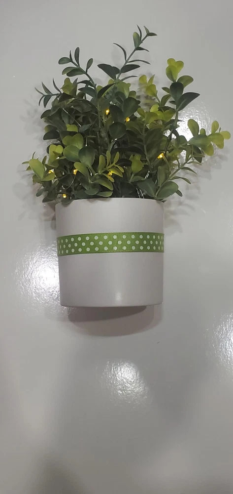 Light Up Potted Faux Plant Green Plant