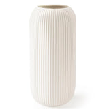 Ceramic Vase for Flowers Modern Small Ribbed Textured Flower Home Decor Pampas Pampas Grass