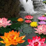 Floating Lotus Water Lily Pond Aquarium Decor Simulation Artificial Lotus DIY Lily