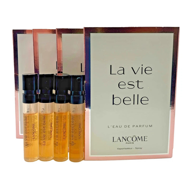 4x Lancome La Vie Est Belle LÕeau de Parfum Sample Size 1.2 ml/0.04 oz New EDP