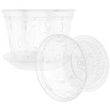 2 Sets of Household Planter Orchid Flower Pot with Drainage Hole Garden Small Garden Plants