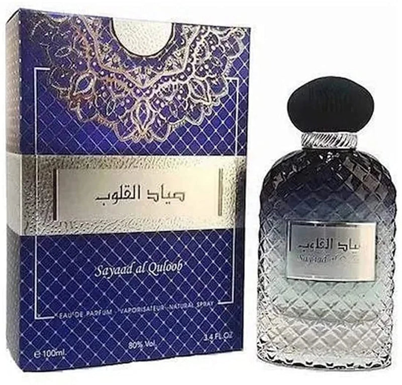 Ard Al Zaafaran Sayaad Al Quloob Eau de Parfum Spray for Men, 3.4 Fl Oz (100 ml) EDP