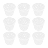 9 Pcs Plastic Flower Pot Nursery Pots for Plants Garden Planter Orchid Growing Garden Plants