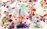 Misty Garden #22435 Lara Skinner Robert Kaufman Fabric Aqua Pink Floral BTY Flowering Plants